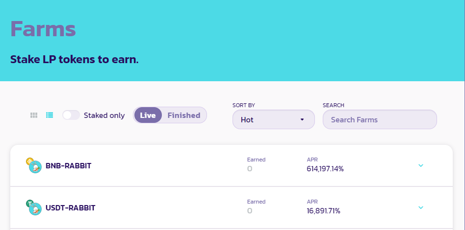 😱Earn 💸MONEY while sleeping with BNB-RABBIT Farm 😴 Amazing! APR is ...