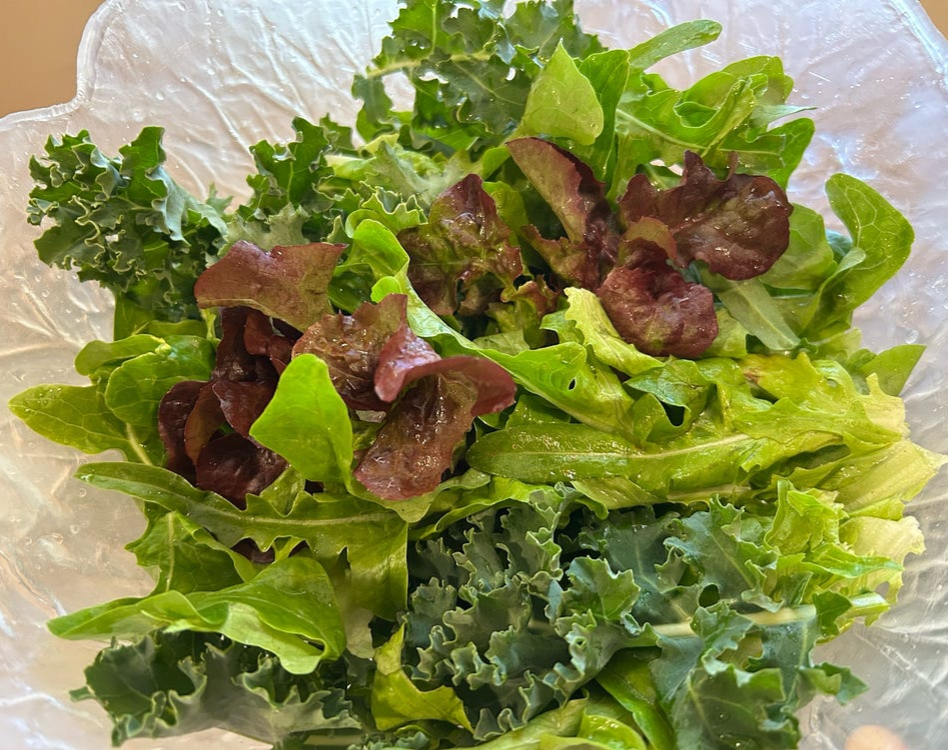 kale and lettuce, author’s photo