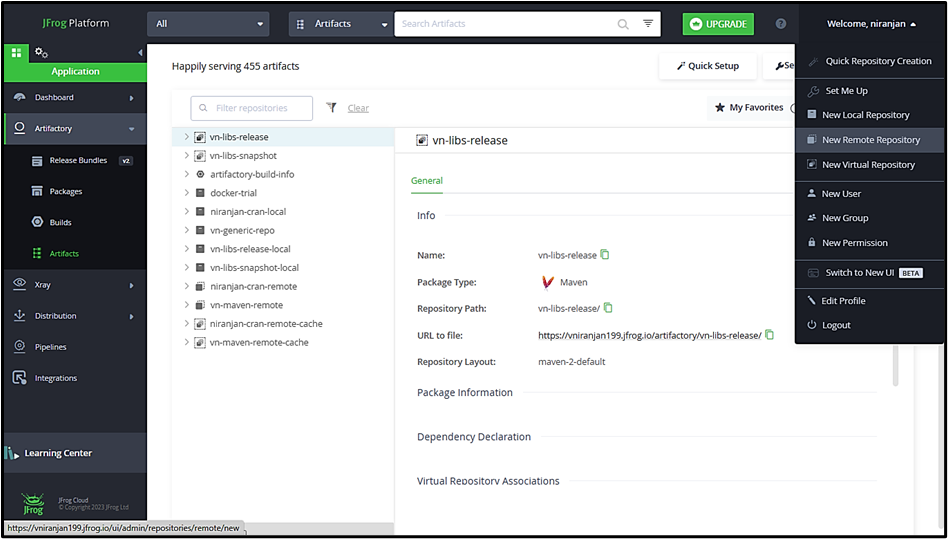 Alpine Docker Image using JFrog Artifactory by V Niranjan Medium