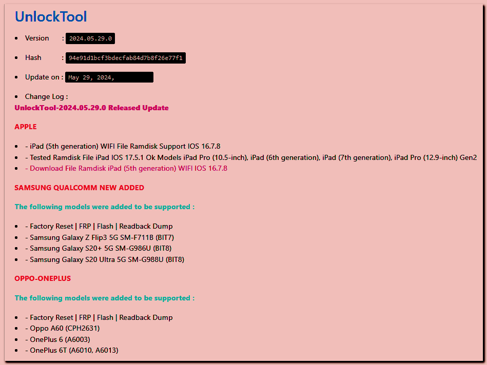 Unlock Tool 2024.05.29.0 Released [New Latest Version] Free | by Lala