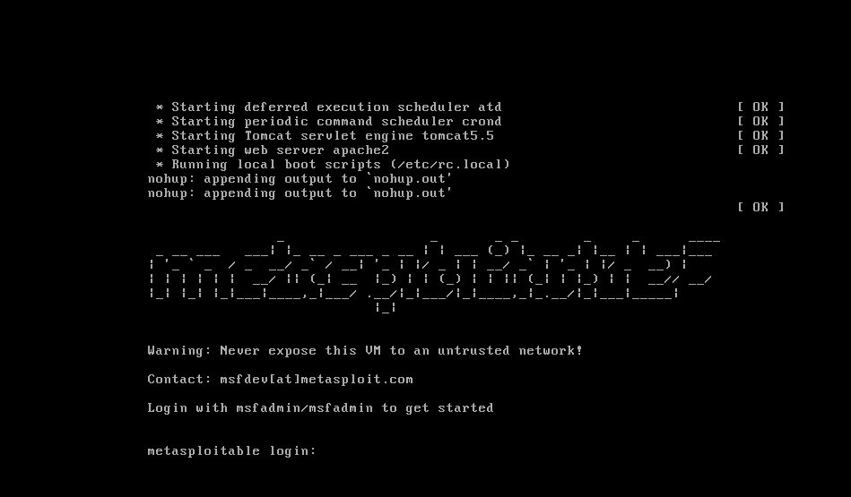 Metaspliotable 2 via ftp