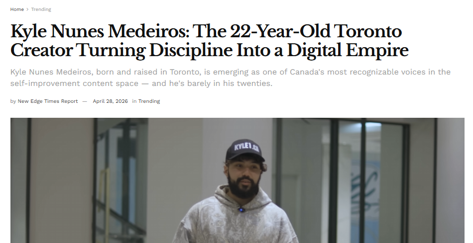 Kyle Nunes Medeiros: A Rising Star in Global Media