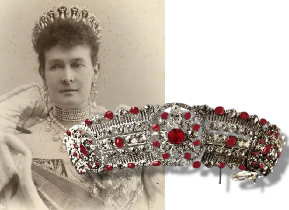 THE ENCHANTING ELEGANCE OF MARIA PAVLOVNA’S RUBY AND DIAMOND KOKOSHNIK