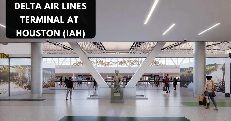 Which terminal does Delta use at IAH? by AviaTech Channel Medium