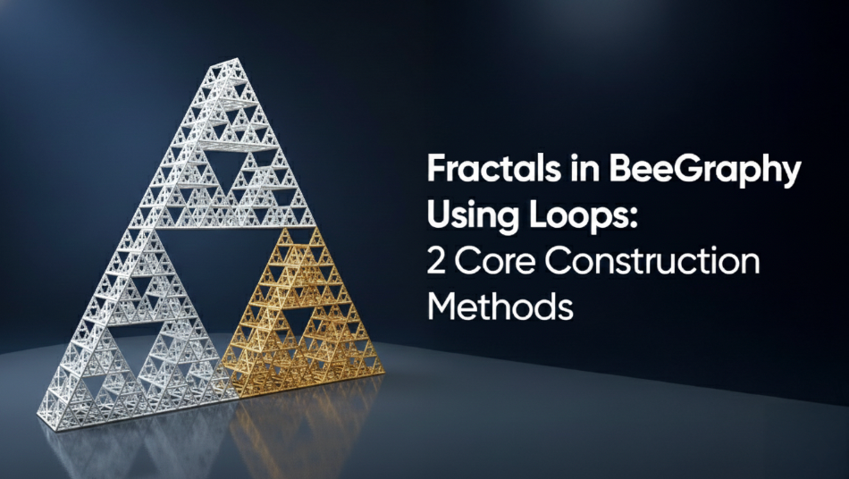 Fractals in BeeGraphy Using Loops: 2 Core Construction Methods