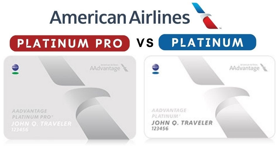 Difference Between American Airlines Platinum and Platinum Pro by