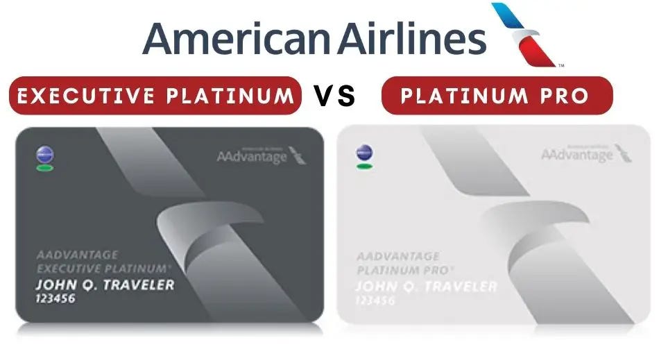 Difference Between American Airlines Executive Platinum & Platinum Pro