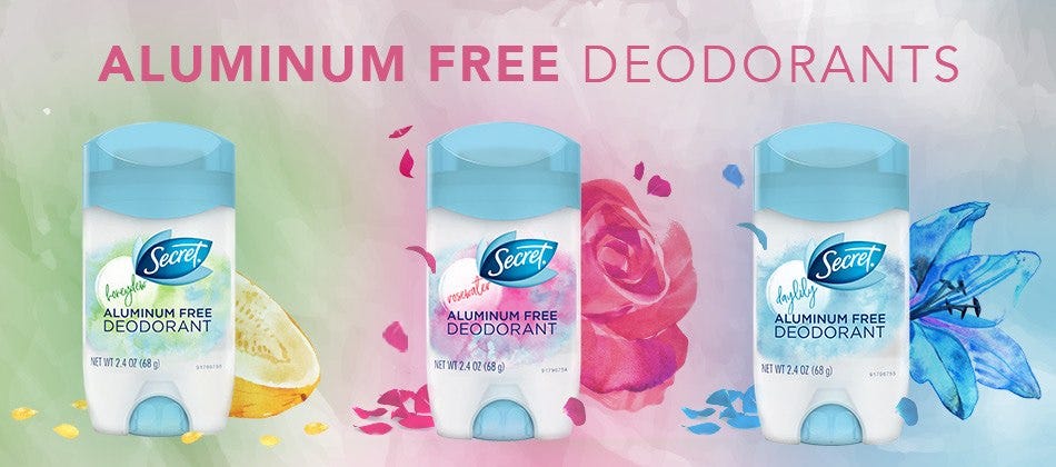 Secret launches its first aluminum-free deodorant, by Denise