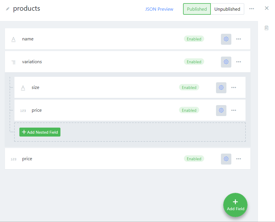 New feature released Nested schemas by Sebastian Stehle Squidex Medium