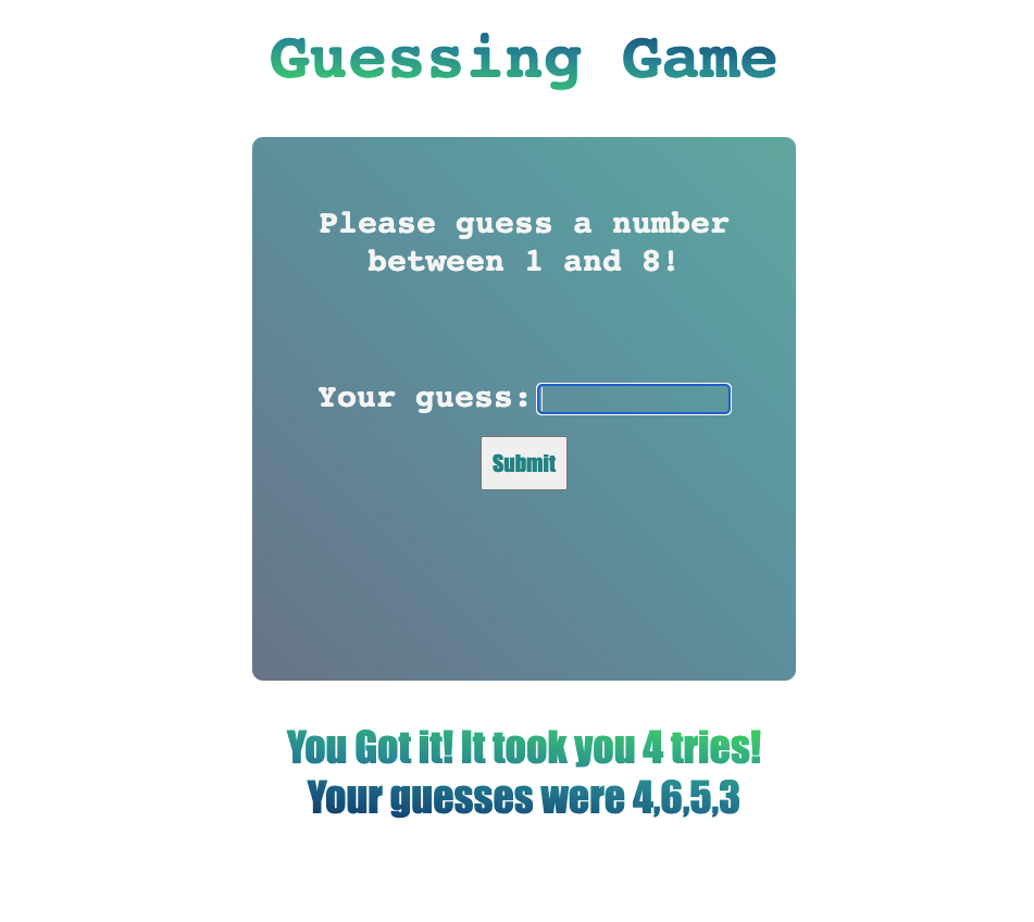 Guessing Game with a twist. Create a number guessing game between 1… | by  Jamon Dixon | Medium