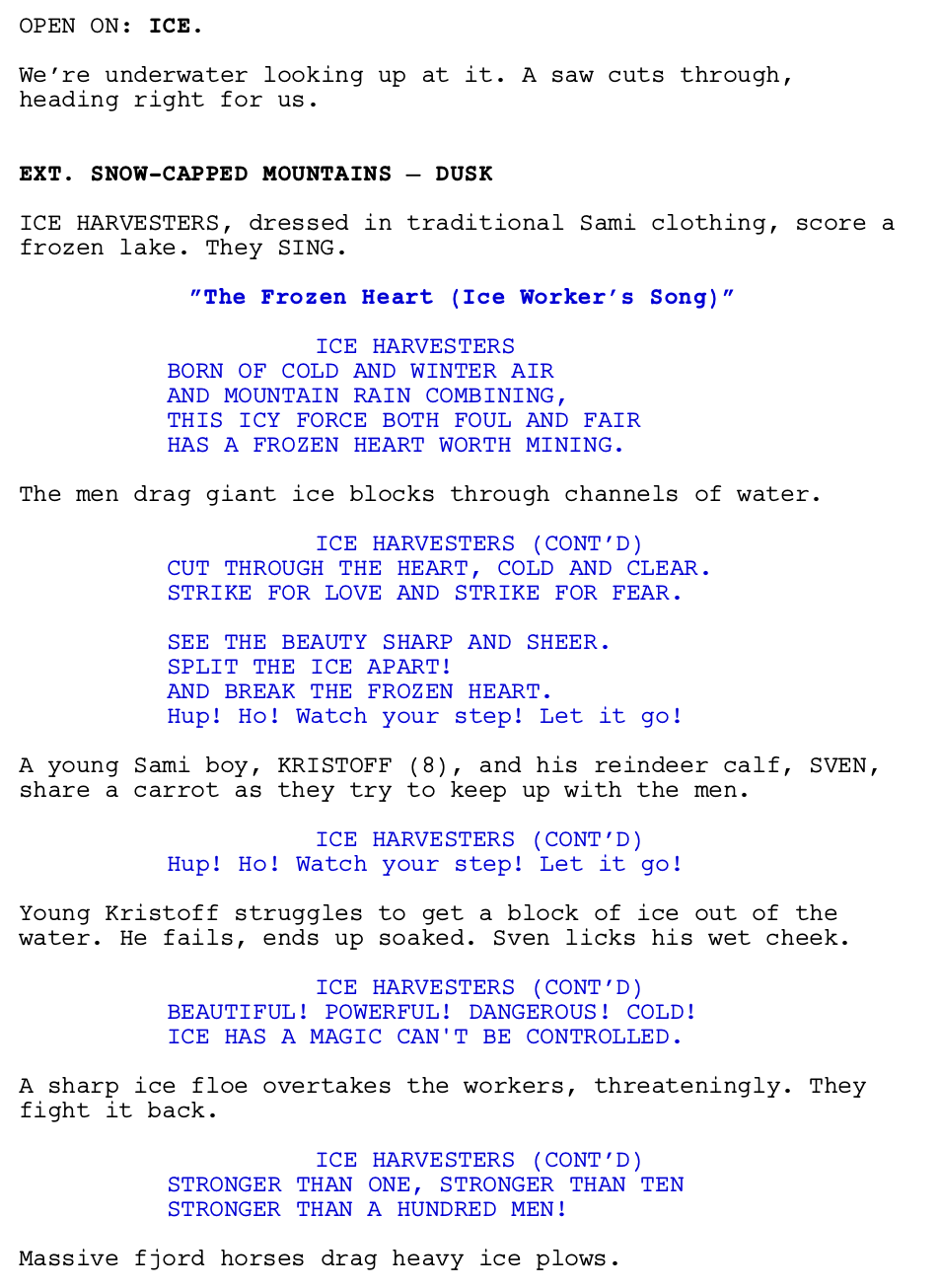 The Snow Queen Script