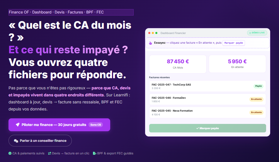 Comment Learnifi aide les PME à centraliser leur chiffre d’affaires, leurs factures et leurs…