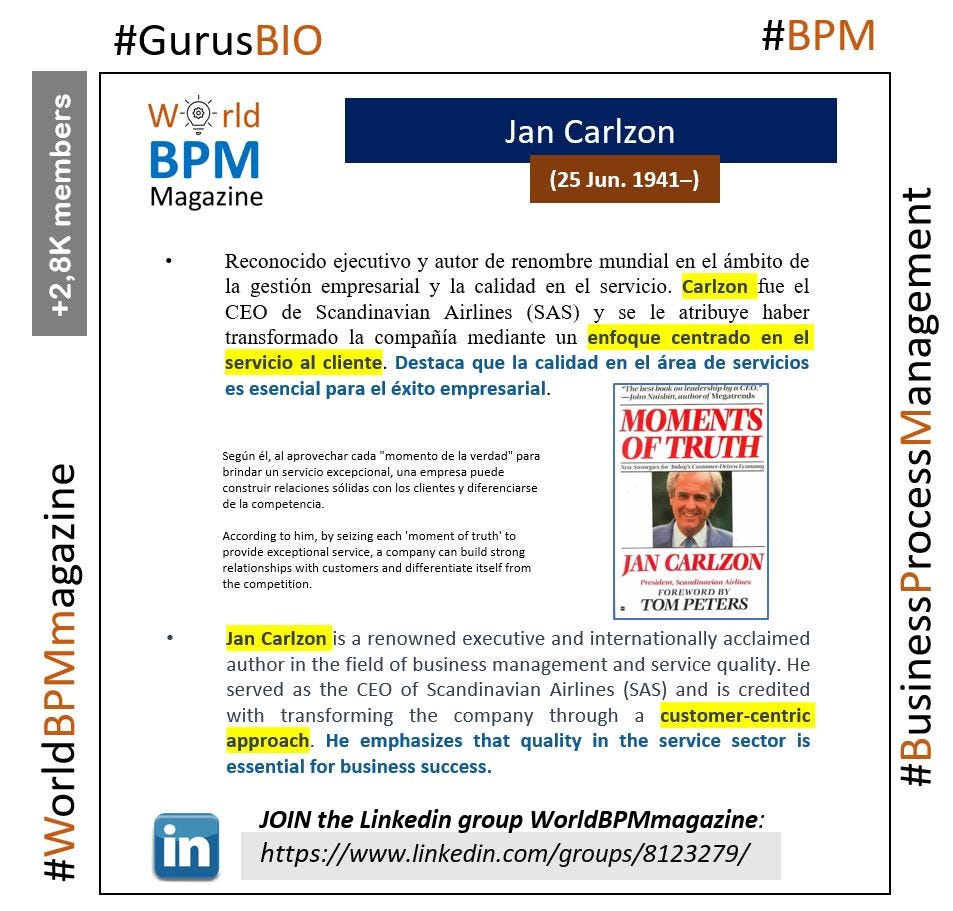  GuruBIO Jan Carlzon Contributed With An Innovative Approach To 