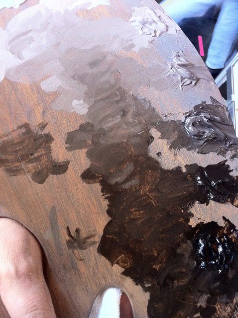 Painting My World: Want to Try a Oil Stain Underpainting?