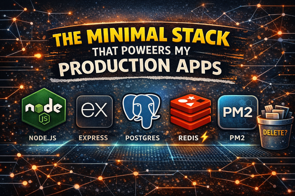 The Minimal Stack That Powers My Production Apps | by Somendradev ...