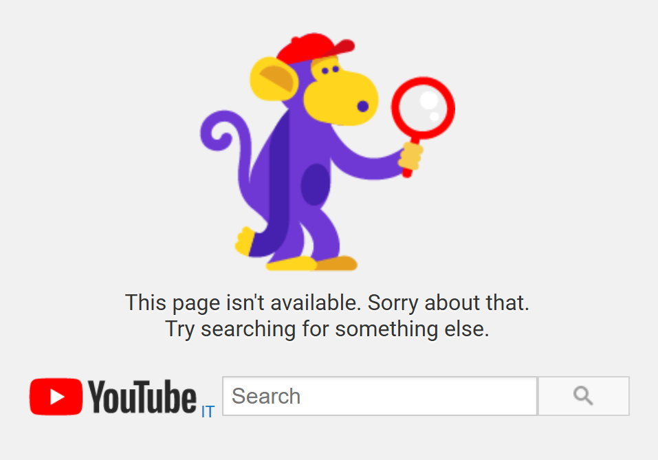 YouTube account not found because I forgot the @ sign, which no other platform uses in the URL.