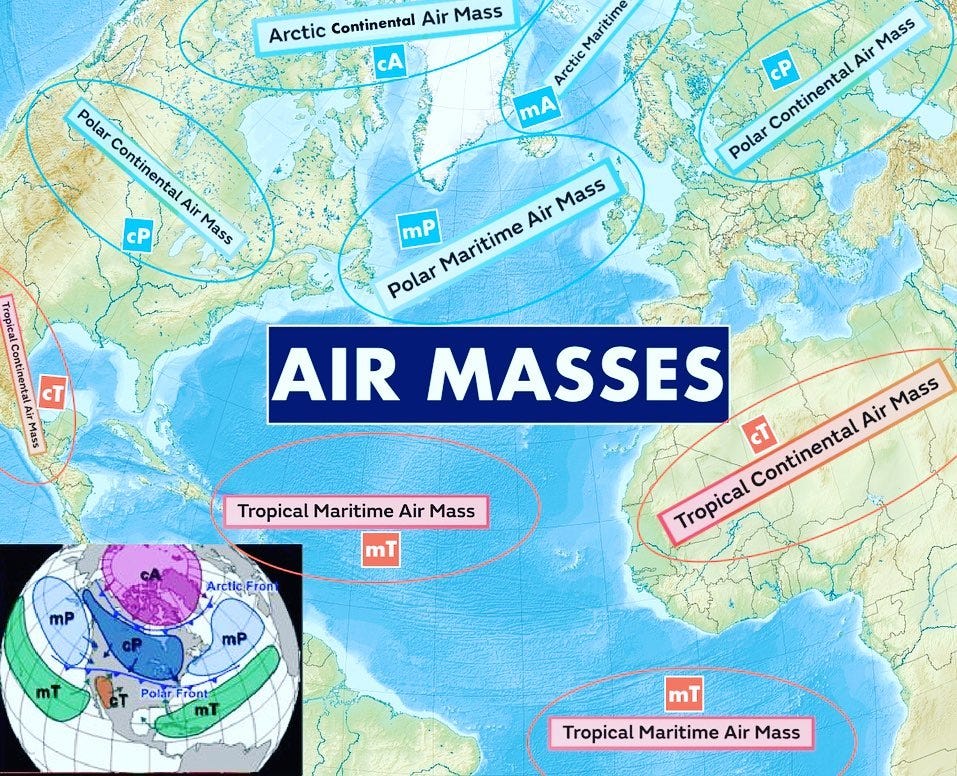 AIR MASSES. The weather that we experience on earth… | by Nikolaj ...