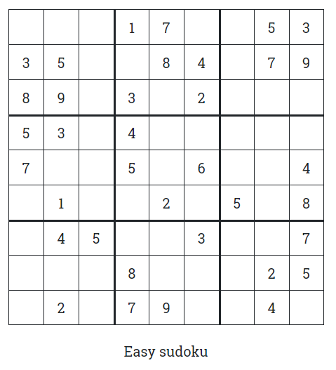 Prize Sudoku