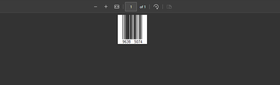 Open a barcode PDF to check its contents