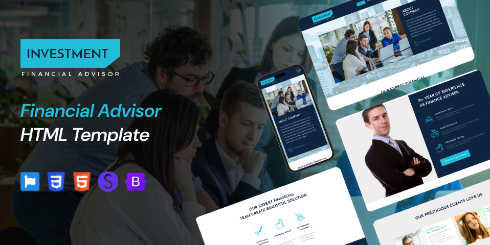 Best Financial Advisor Website Template for Professional Finance Firms