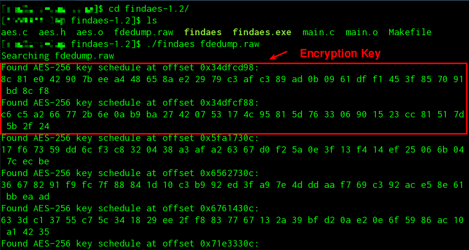 Breaking Full Disk Encryption from a Memory Dump | by Subash SN | Appsecco
