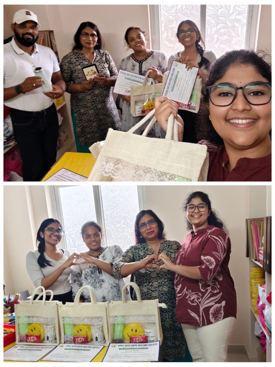 A Joyful Farewell: College Students Complete Their Internship With Smile With Shine
