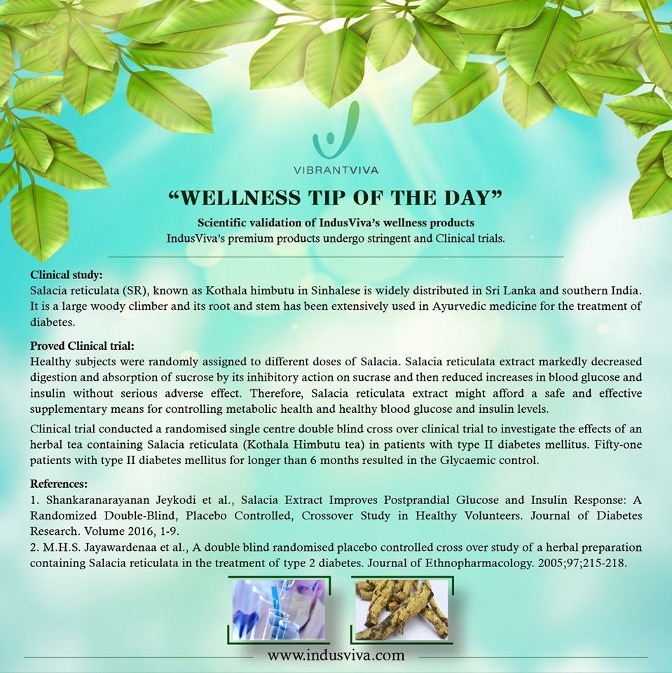 Wellness Tip of the Day by IndusViva HealthSciences Pvt Ltd Medium