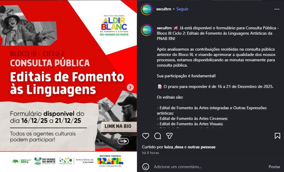 A racionalidade restritiva do fomento cultural e a produção institucional da vulnerabilidade: uma…