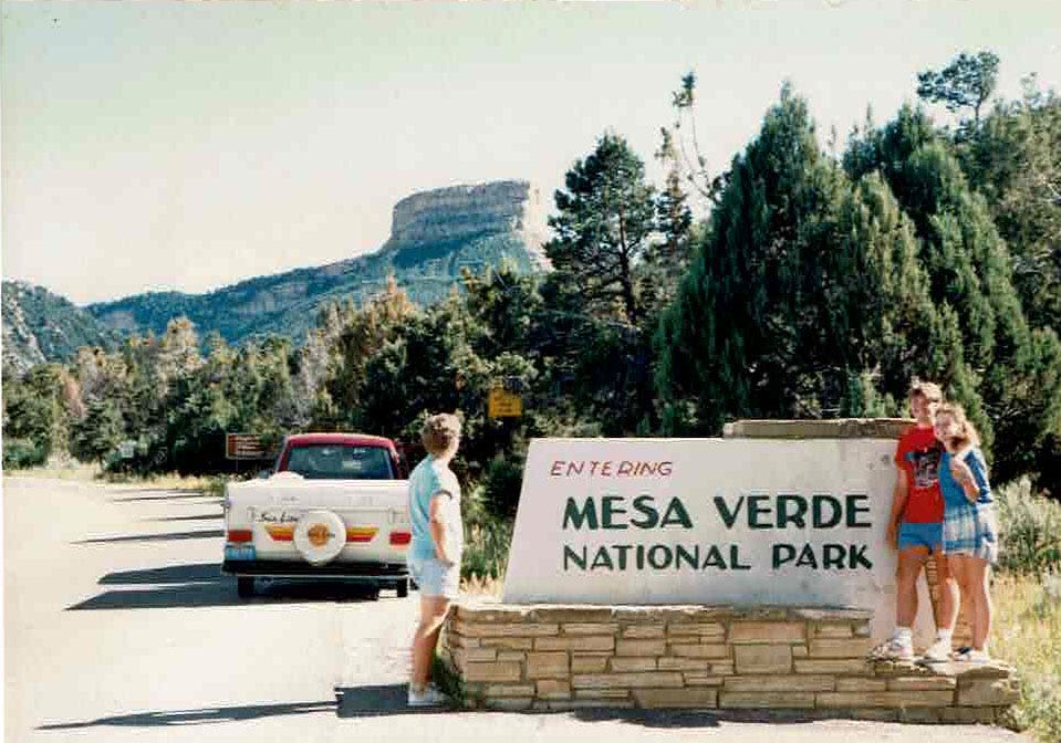 Just the Gods Hurling Javelins of Lightning Above Mesa Verde by