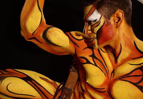 Simple Body Paint Ideas & Other Body Paintings Concepts