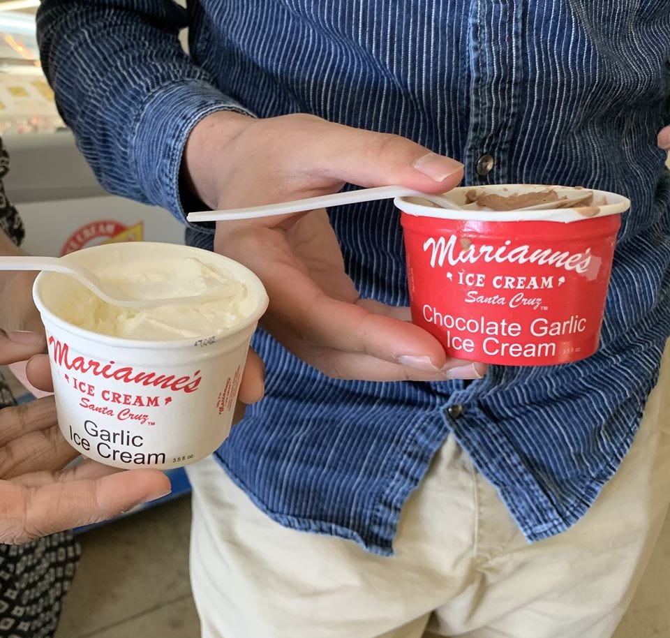 Gilroy’s Garlic Ice cream. It was an innocent enough afternoon —… by