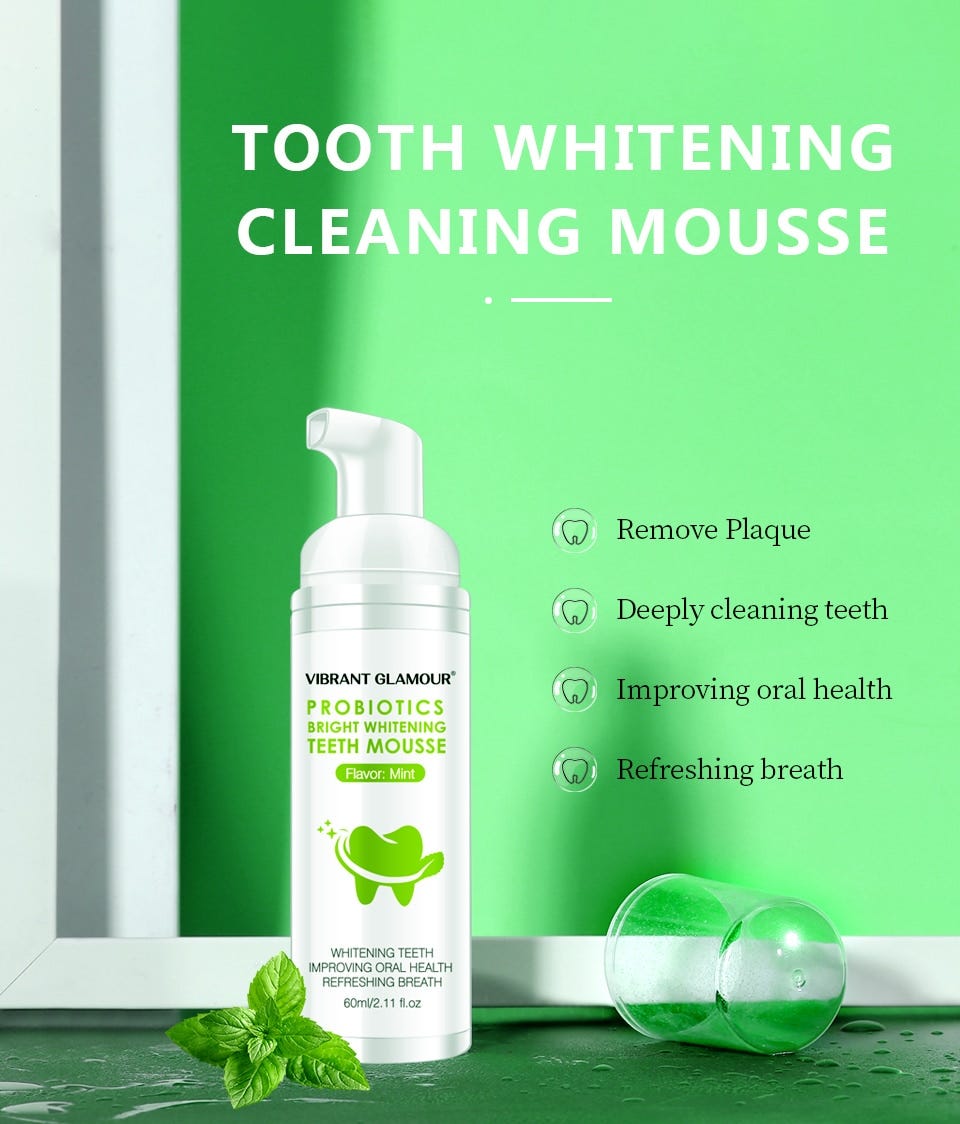 Teeth Whitening Mint Toothpaste Remove Plaque Stains by Gift 2 Heart