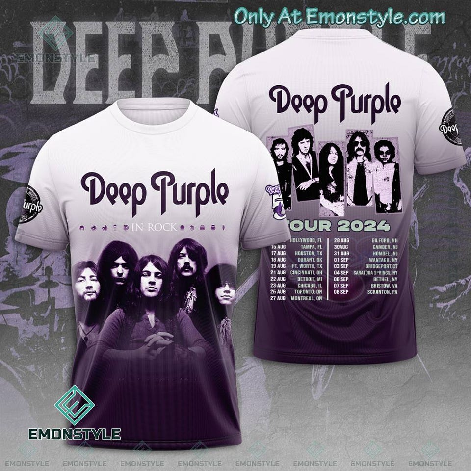 Rock On with the Deep Purple In Rock Tour 2024 T-Shirt and Hoodie | by ...
