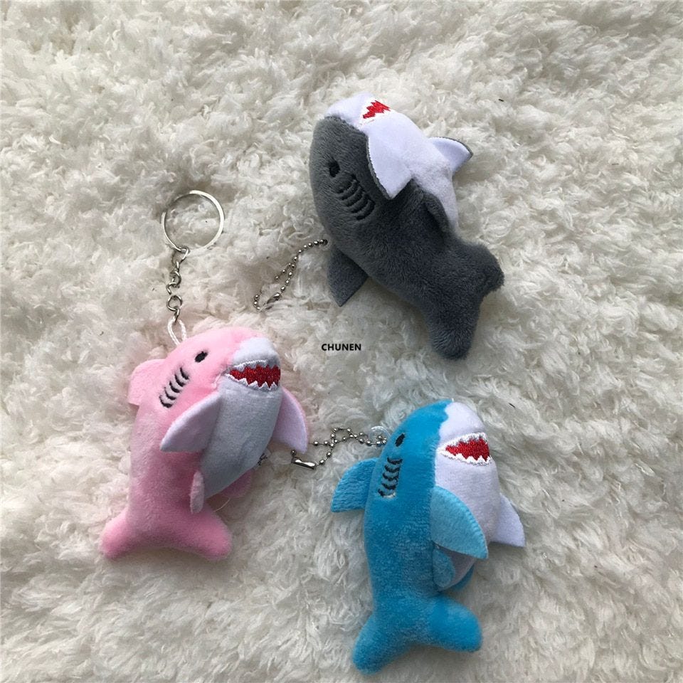 Whale deals shark keychain