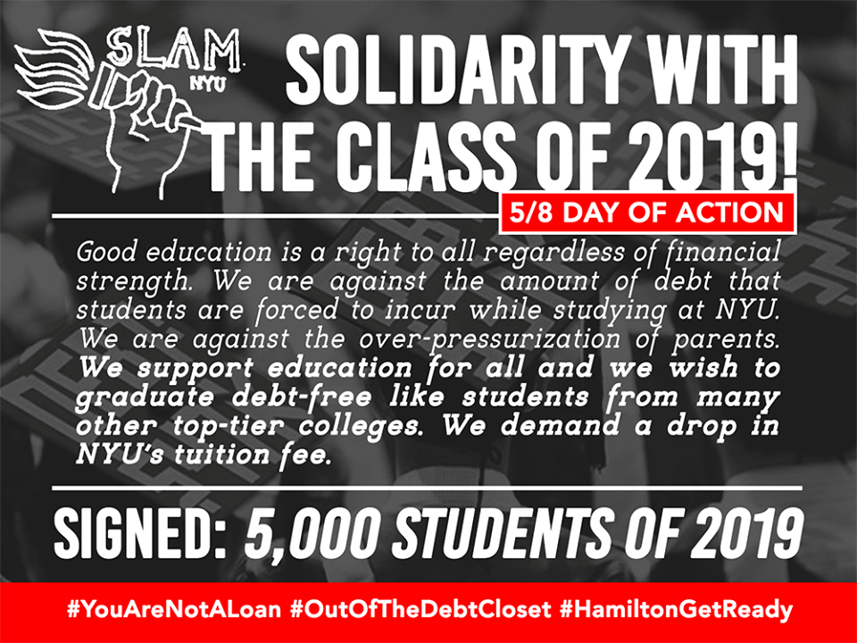 NYU SLAM Protests The Student Debt Crisis