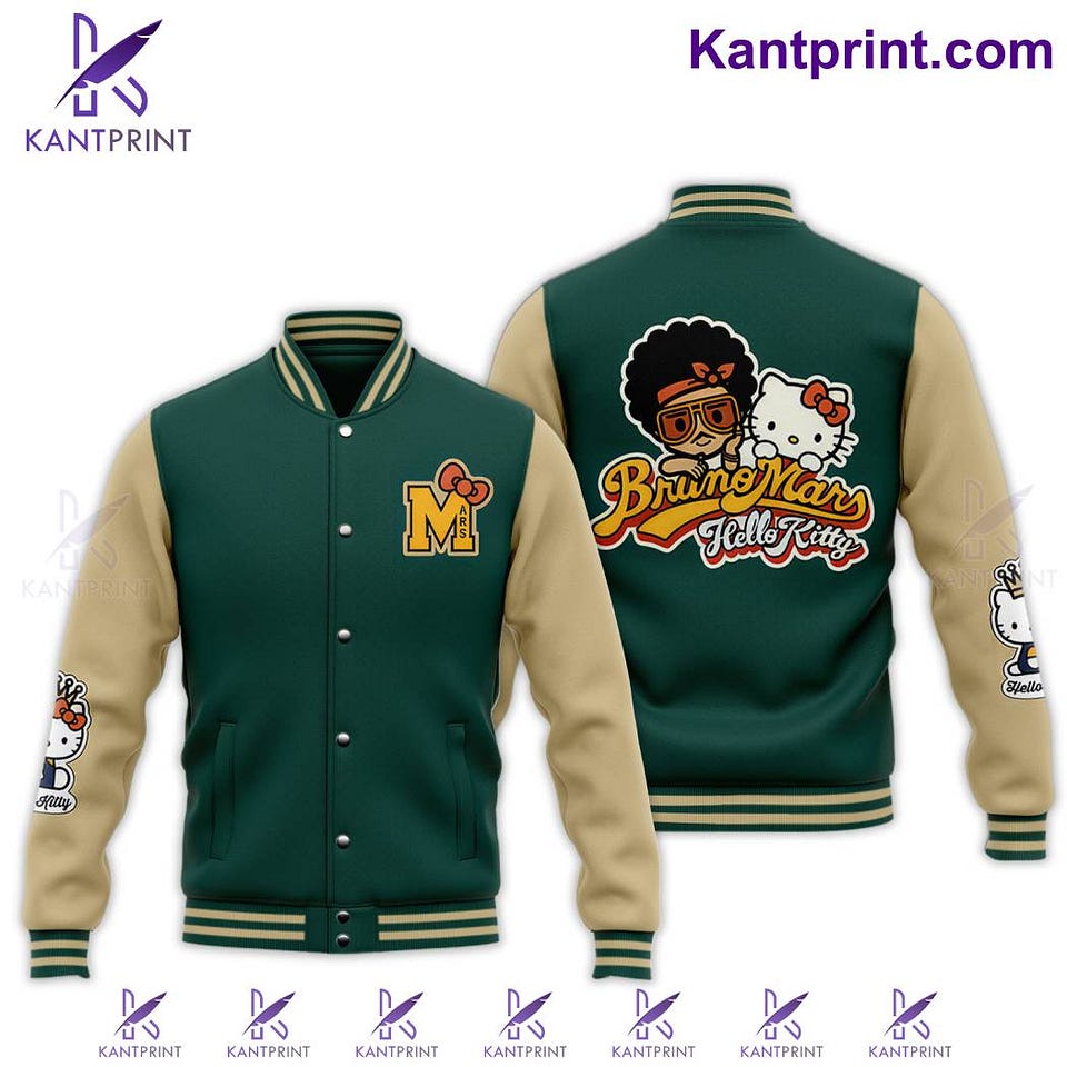 Bruno Mars Hello Kitty Baseball Jacket: Fusion of Style and Pop Culture ...