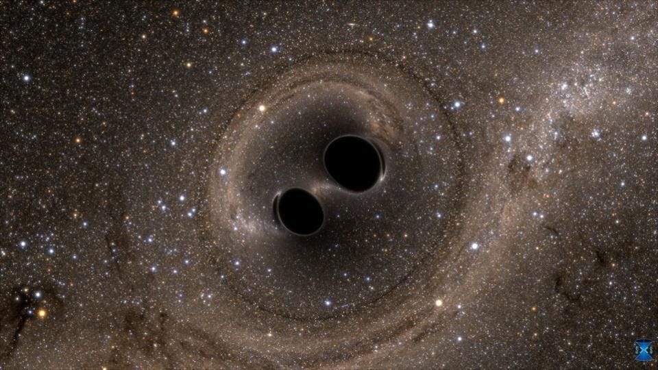 Even two merging black holes, one of the strongest sources of a gravitational signal in the Universe, doesn’t leave an observable signature that could probe quantum gravity. For that, we’ll have to create experiments that probe either the strong-field regime of relativity, i.e., near the singularity, or that take advantage of clever laboratory setups. (SXS, THE SIMULATING EXTREME SPACETIMES (SXS) PROJECT (BLACK-HOLES.ORG))