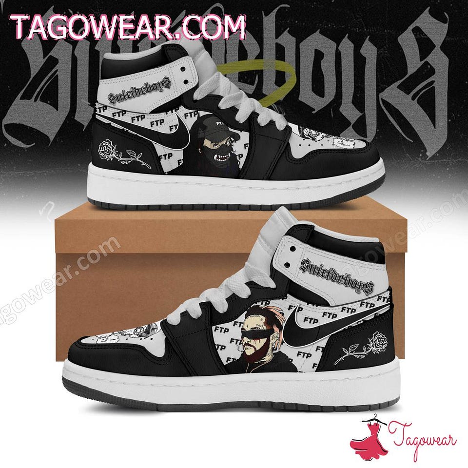 Suicideboys FTP Air Jordan High Top Shoes: Edgy Streetwear Meets Iconic ...