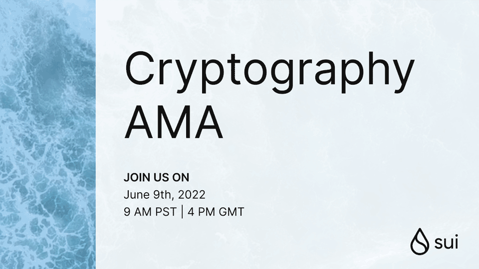 Recap Sui AMA: криптографія