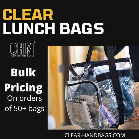 Cheap Wholesale Clear Stadium Bags In Bulk