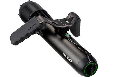 Underwater Sea Scooter, 20m Freediving, Snorkeling, Sea Scooter, Brush Motor, 60 Minutes Removable Battery, Water Scooter For Pool,Yellow-300W