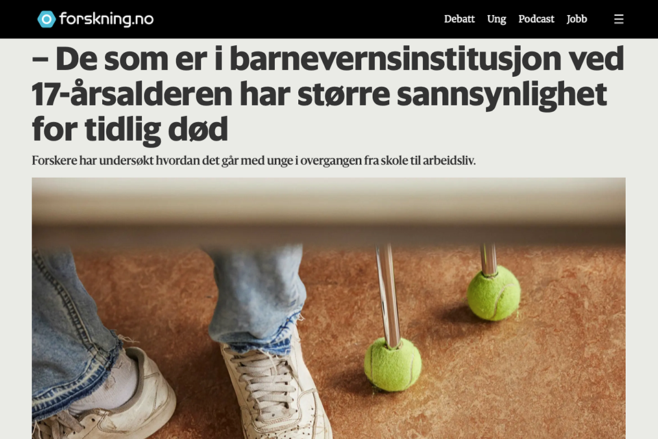 Barnevern: Institusjon fører til tidligere død