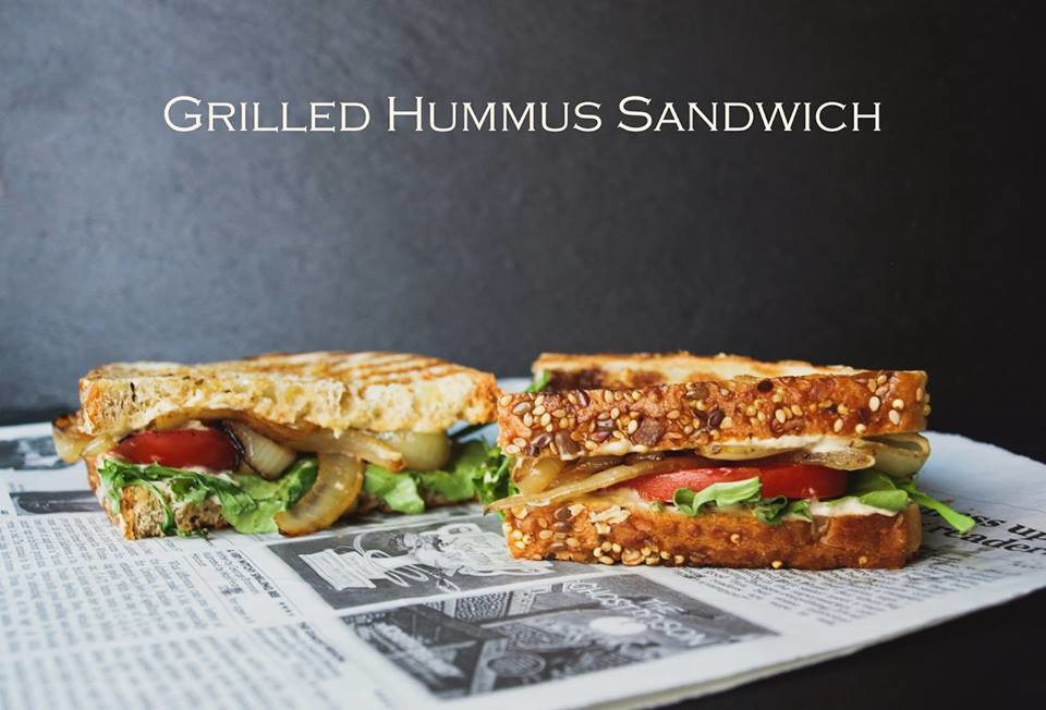 grille hummus sandwich