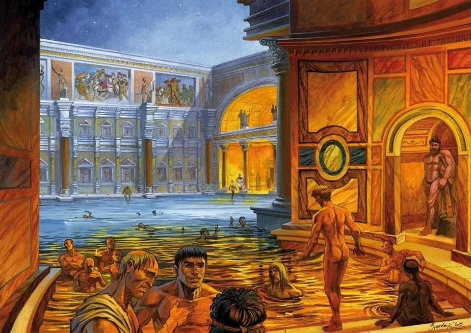 What did they do in the baths in ancient Rome? by SPQR Ancient Rome