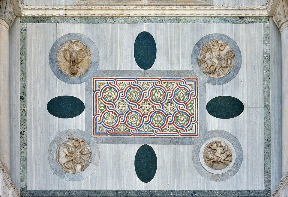 Examples of patere in the church of San Marco. Credit: Wolfgang Moroder