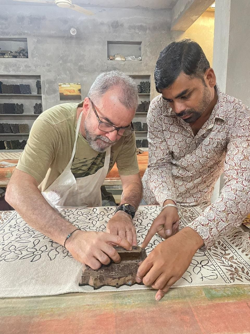 Fig: 3 Anup Chhipa with guest