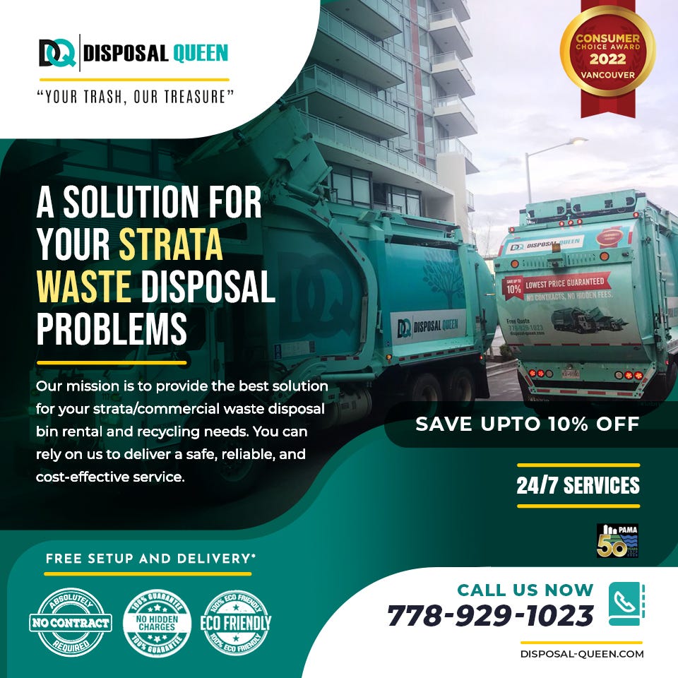 A Solution for Your Strata Waste Disposal Problems Disposal Queen Ltd