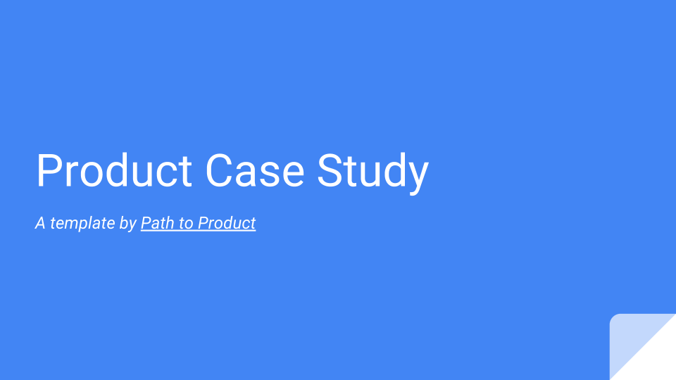 Product Case Studies. A flexible framework to organize… by Sherman