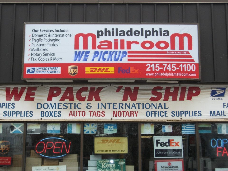 Shipping Supplies Philadelphia — Philadelphia Mailroom (215) 7451100