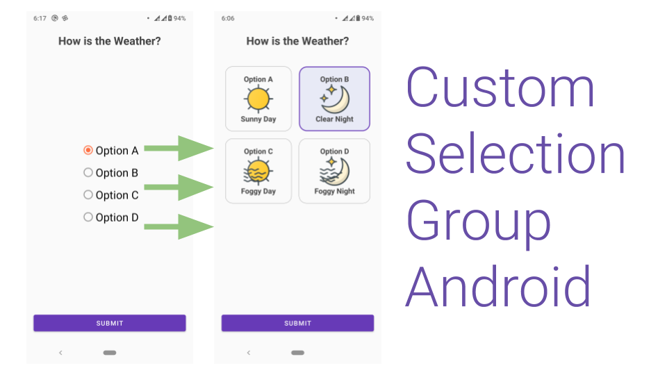 Custom Selection Group in Android using Kotlin Extension Functions